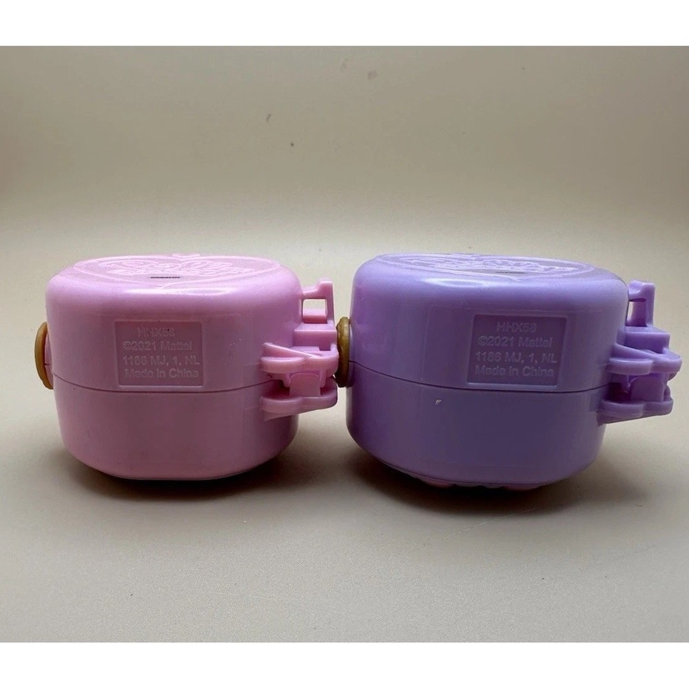 2 Mattel Polly Pocket Pajama Party & Sleepy Pets W/2 Girls 1 Sheep - Picture 5 of 12